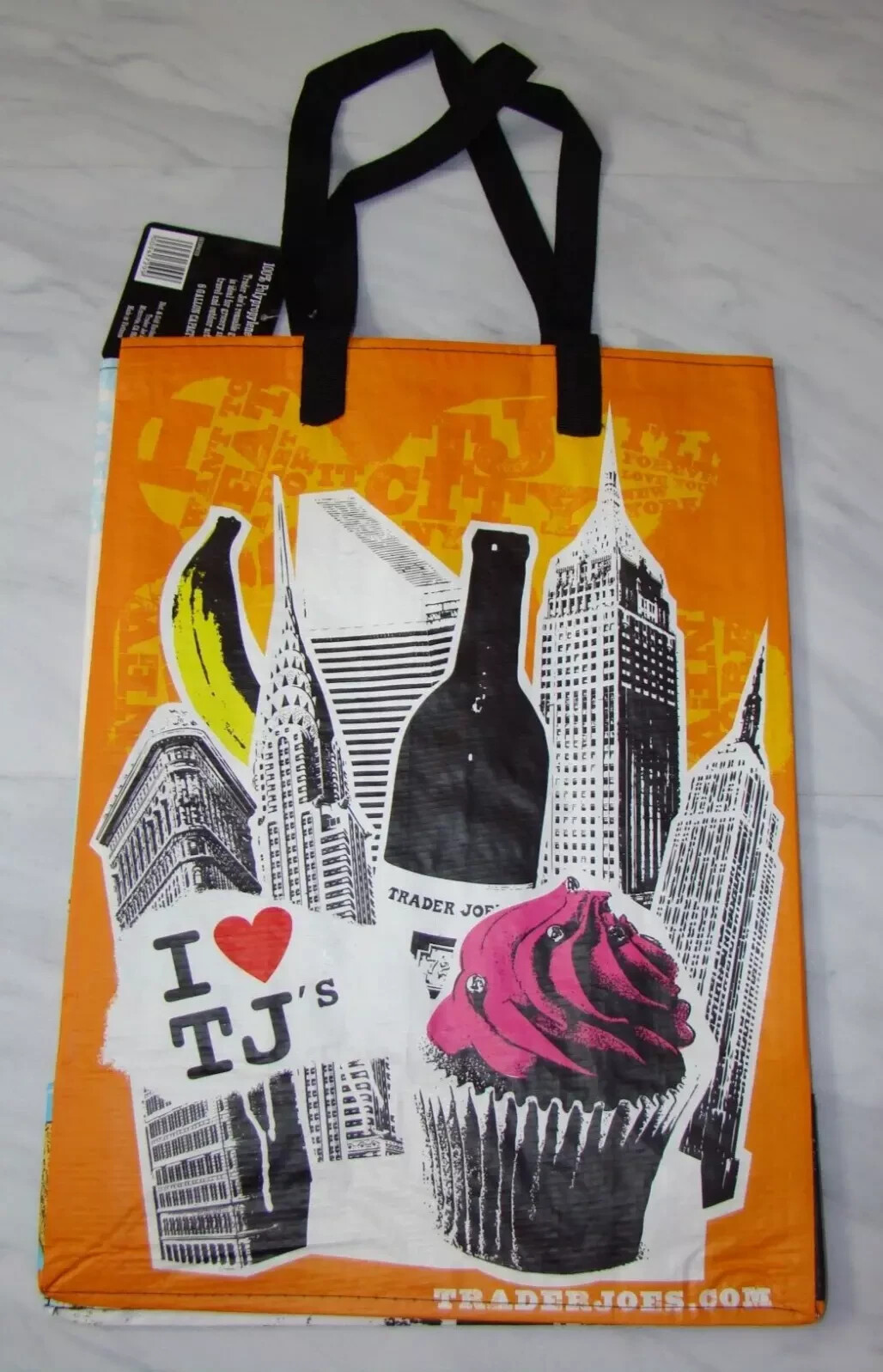 Trader Joe’s New York Tote Bag Eco Reusable Shopper Skyline Brooklyn Bridge