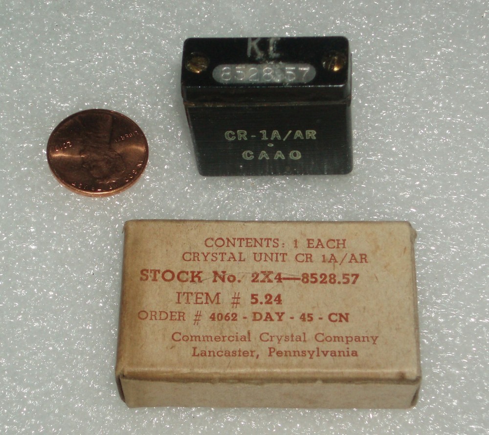 CR 1A /AR quartz crystal f= 8.52857 MHz by NORELCO