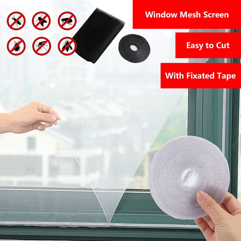 Window Mesh Screen 4 x 5 FT Screen Roll Screen Replacement for Window Door X5O1