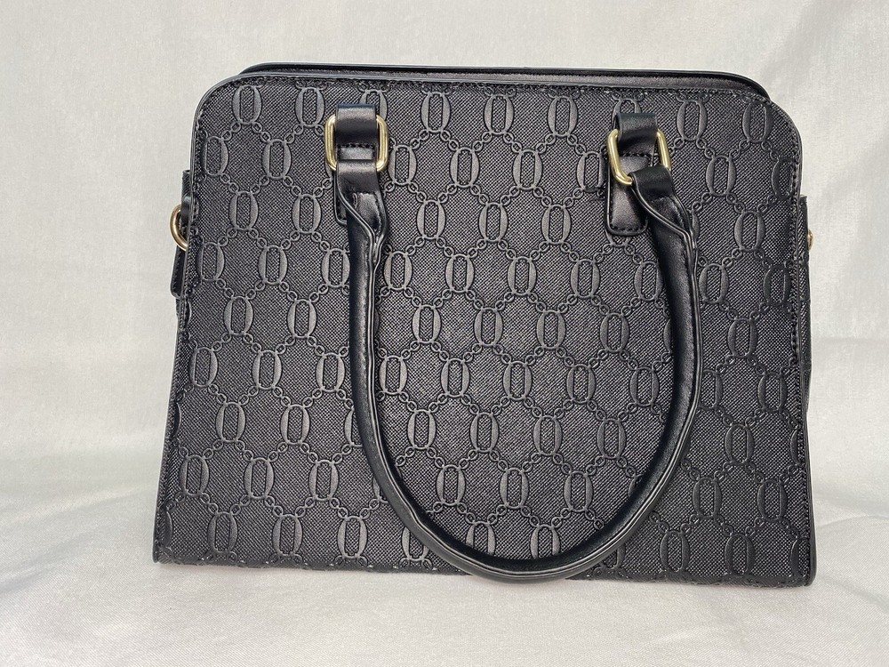 Soperwillton Black Textured Hand Bag