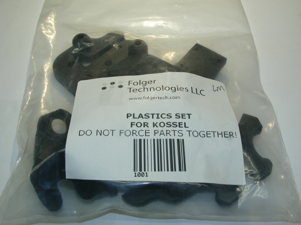 QTY 2 SETS KOSSEL PLASTIC SET KIT EFECTOR REV B 3D PRINTER USA PRIORITY SHP