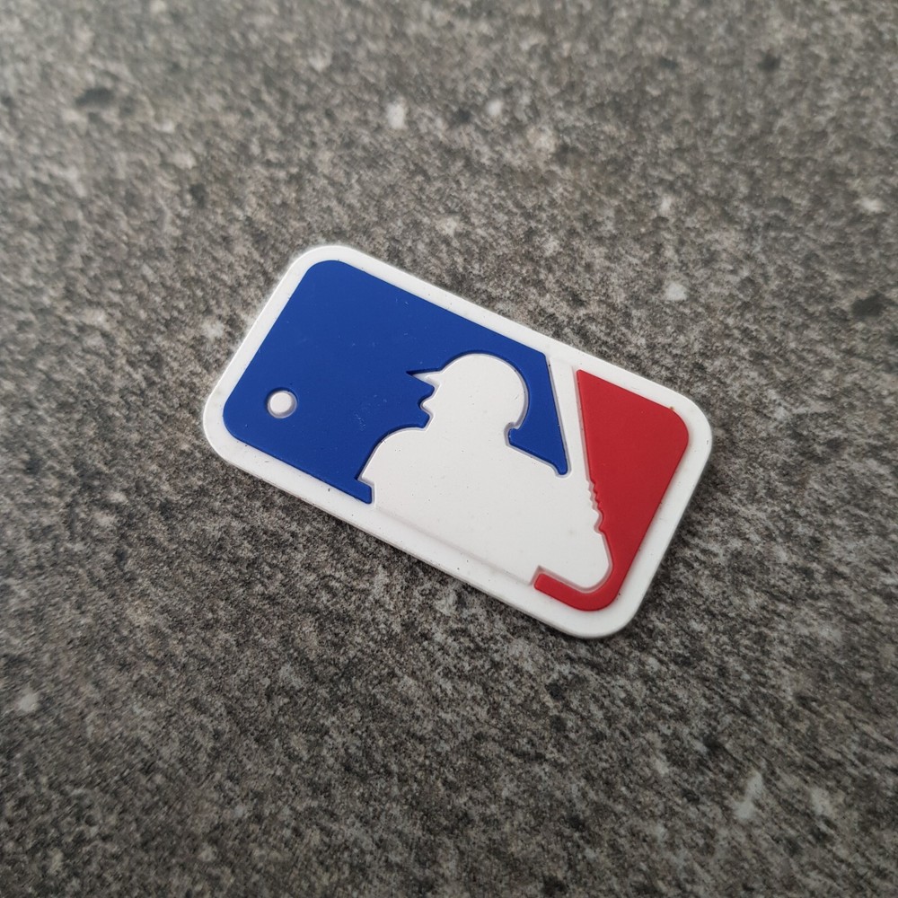 10pcs Rubber Badge MLB Batterman Baseball Patch Sewn it For Hat Jersey