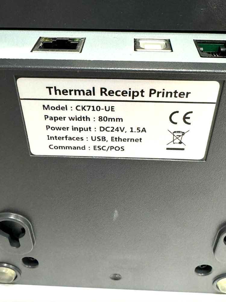 GoTab Thermal Receipt Printer CK710-UE USB/Ethernet