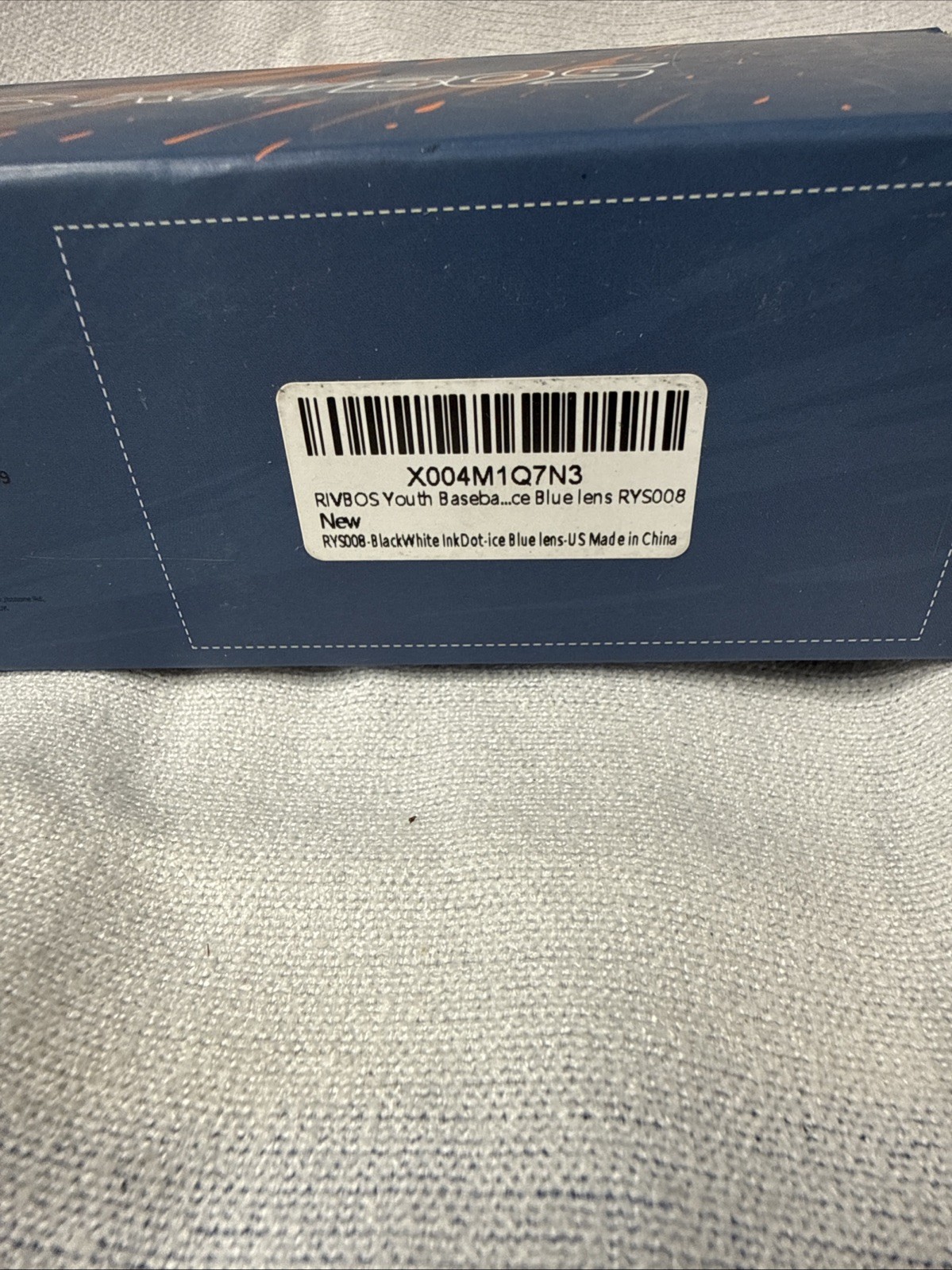 RIVBOS Youth Baseball Sunglasses Polarized UV Protection for Kids Blue Ice