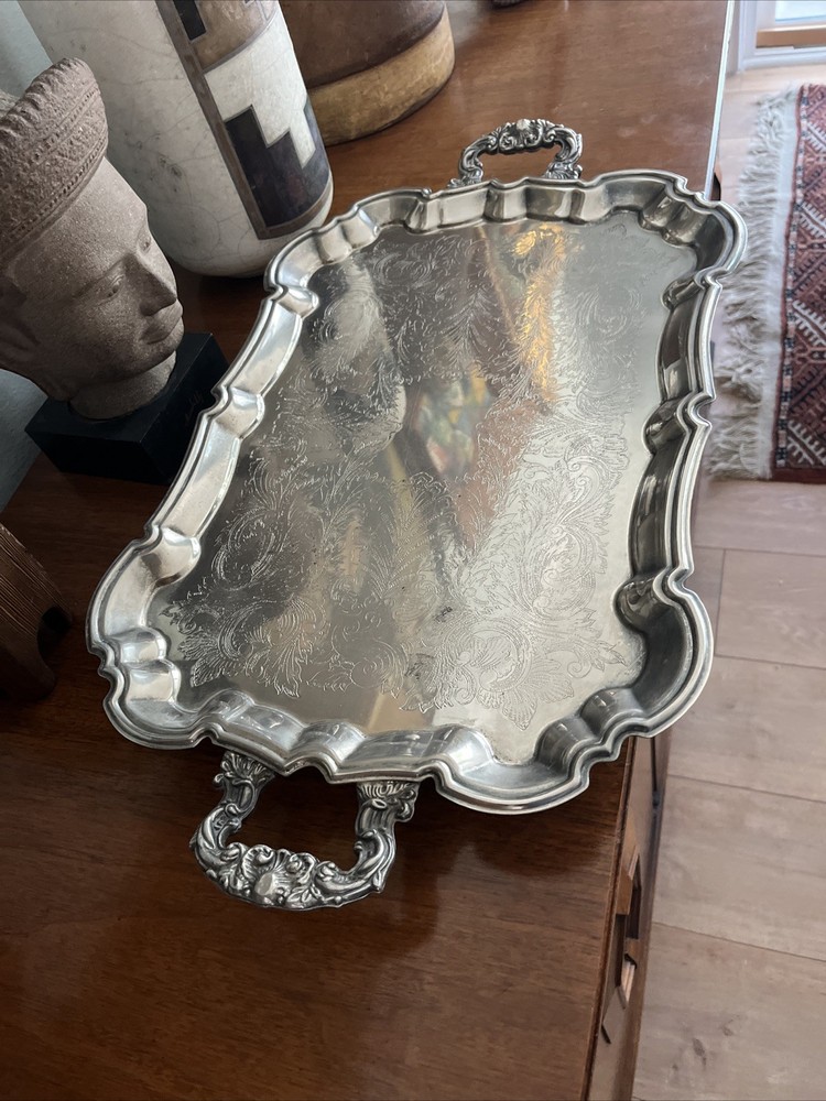 Vintage Silver plated Tea Tray