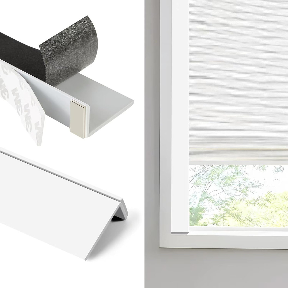 Blackout PVC Light Blocking Strips for Window Shades and Blinds - Blocks Light a