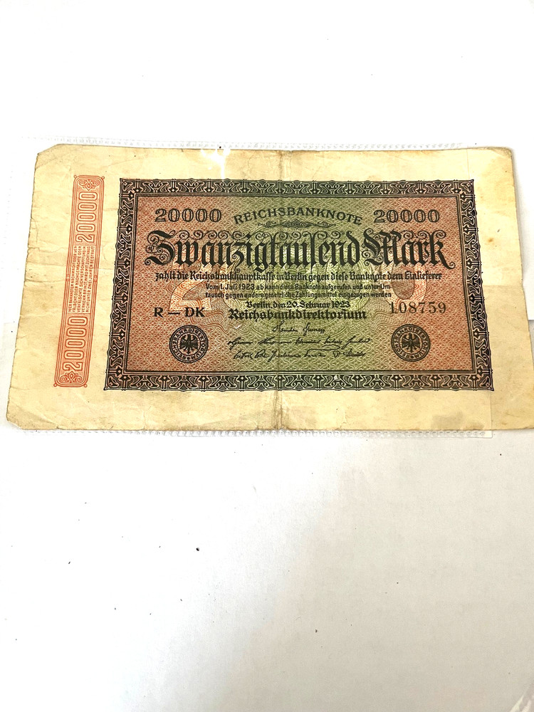 GERMAN BANK NOTES 1924 / 1923 / 1937 ( 3 Notes )