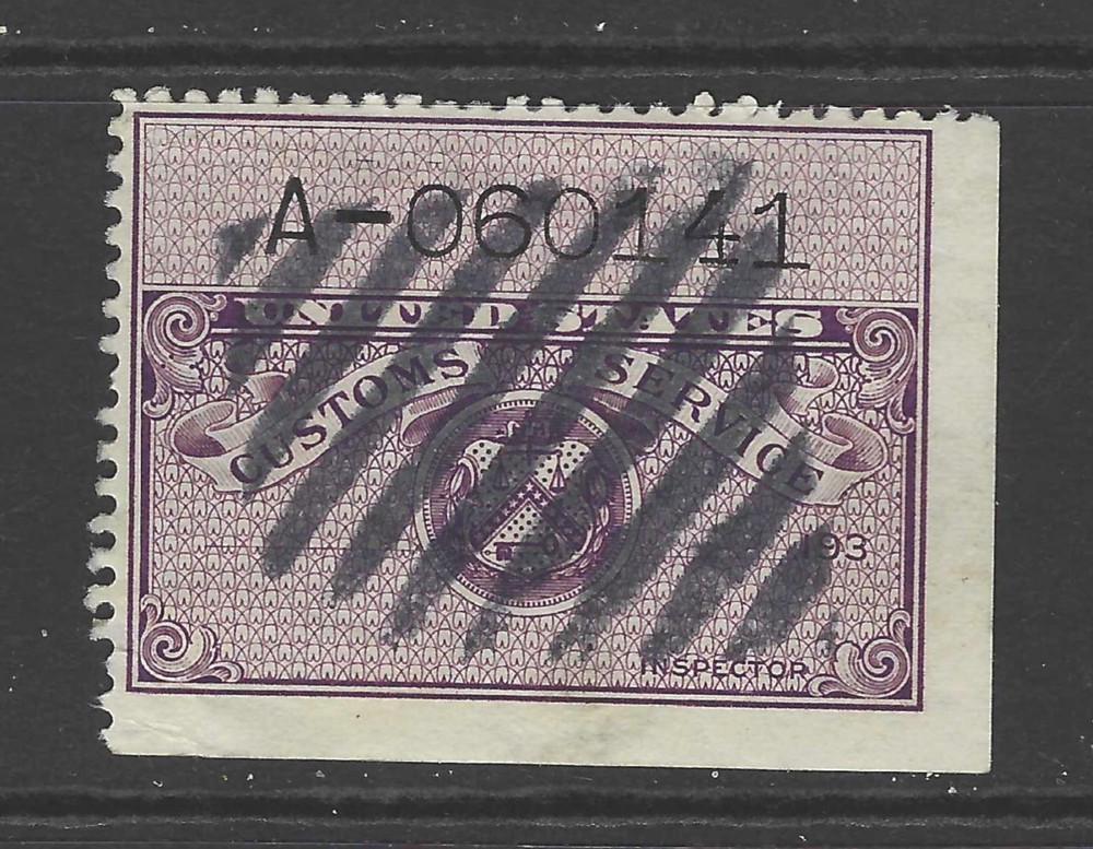 Bigjake:#CB-125, Customs Baggage Ticket