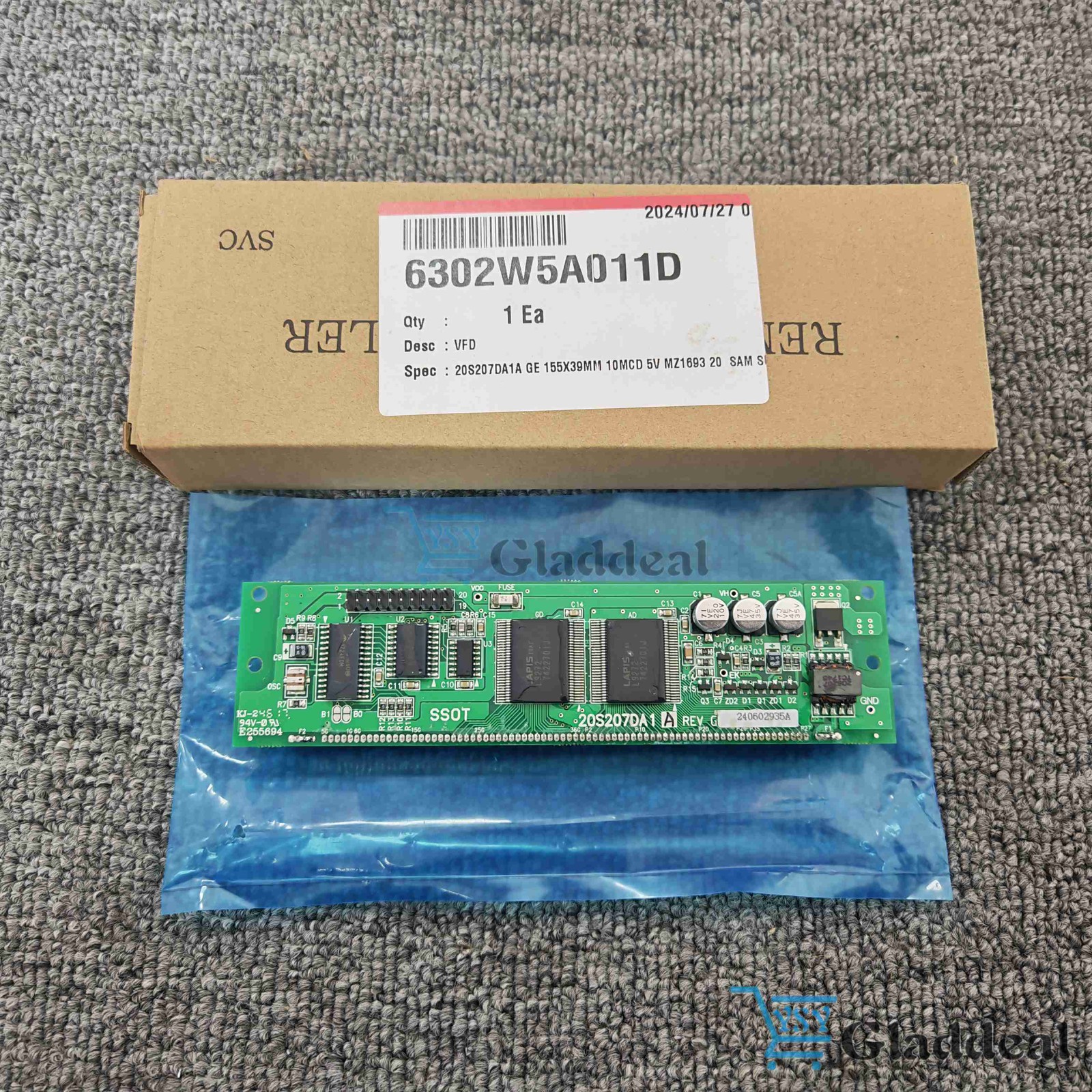 New LCD Display Screen For SSOT 20S207DA1 VFD