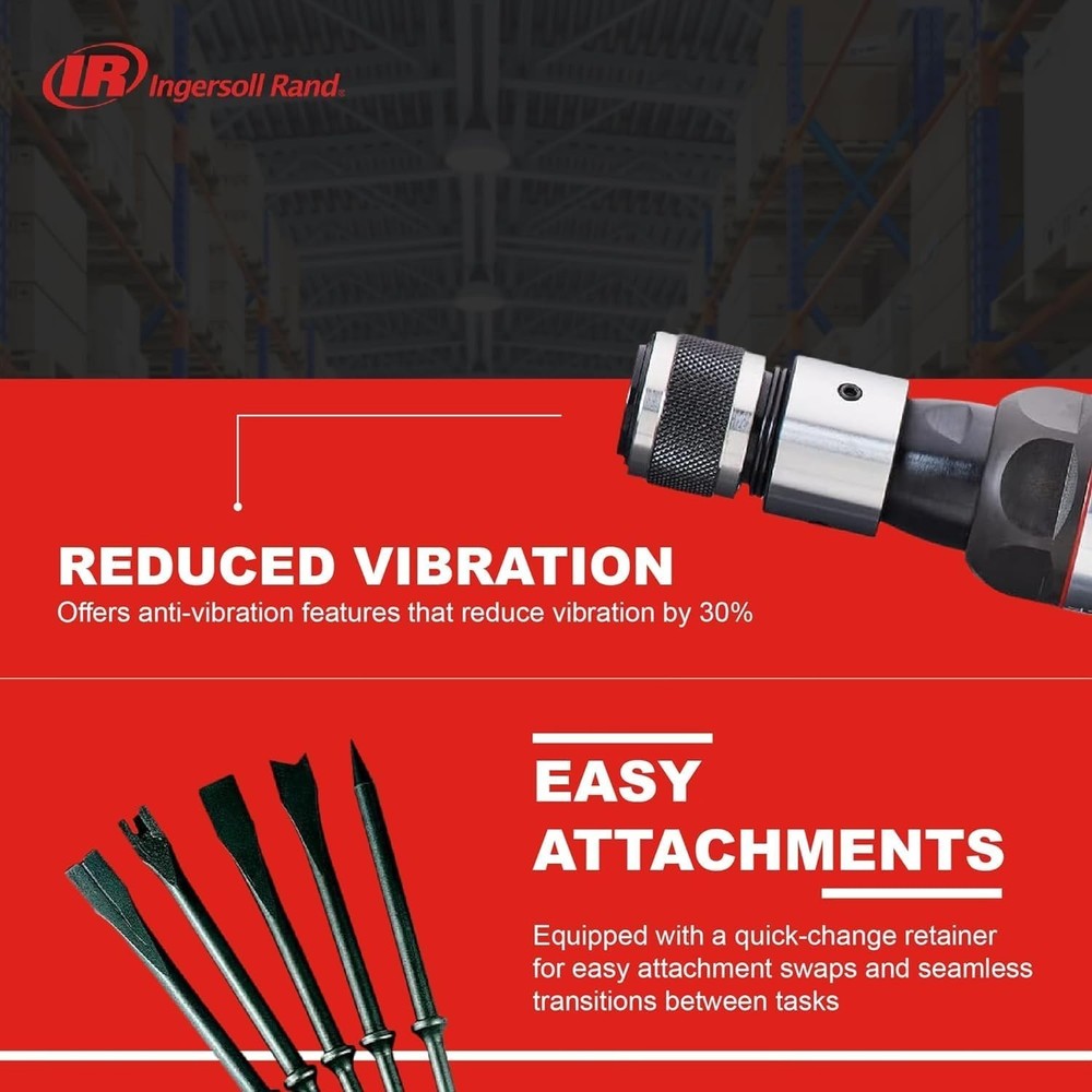 Air Hammer Kit with Chisel Set Vibration Reduction Impact Power Tool