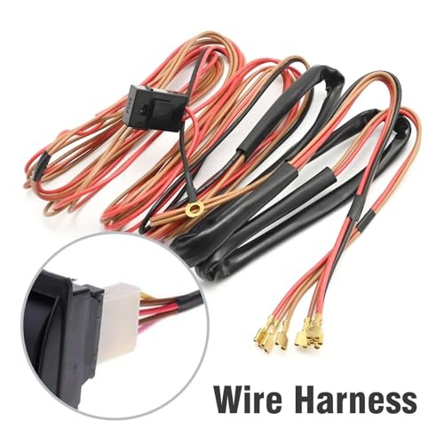 12V Universal Power Windows Switch Kit, Plastic Wiring Harness kit, DIY