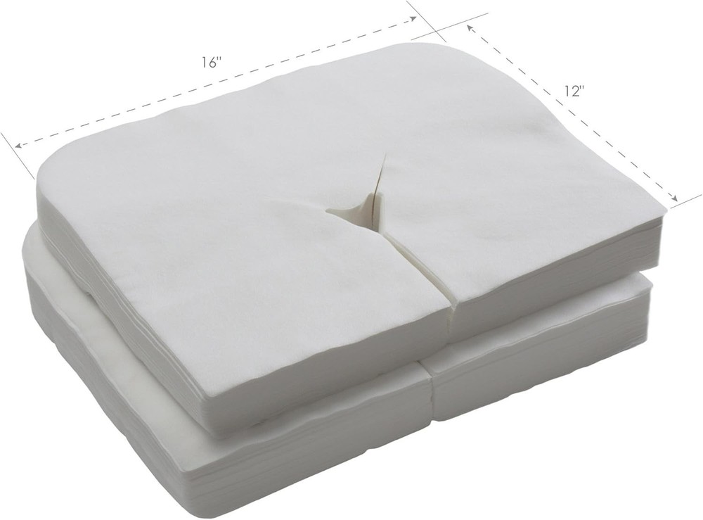Disposable Face Cradle Covers 100 Pack Massage Table Headrest Covers Soft