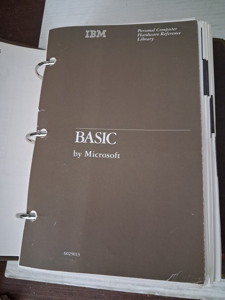 IBM BASIC & Disk Operating System Personal Computer Reference Library lot of 2