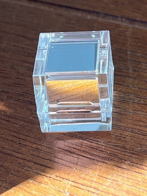 Ruthenium density cube, produced by Luciteria