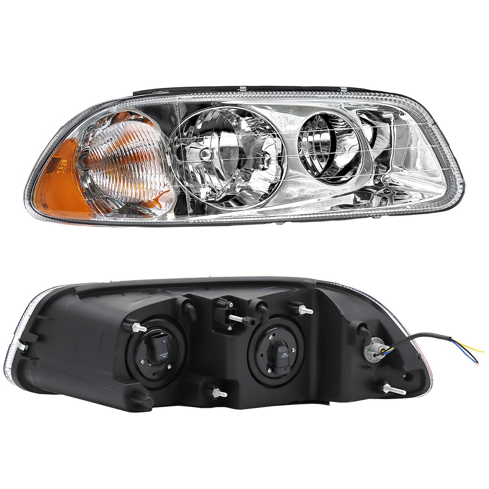 Halogen Headlights Assembly Compatible With Mack Semi Trucks Factory Pair