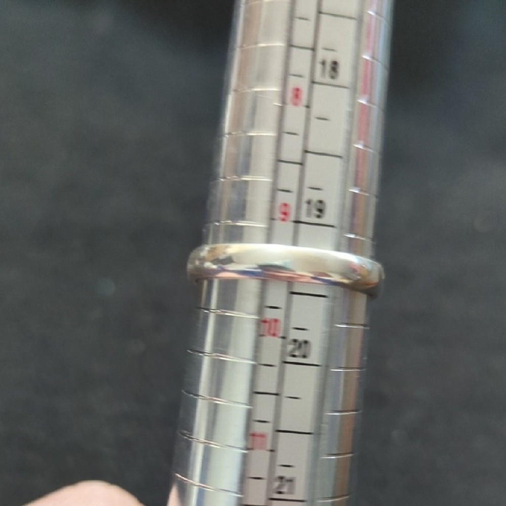 Silver Plated Pastel Blue Green Amazonite Gemstone Oval Statement Ring -Size 9.5