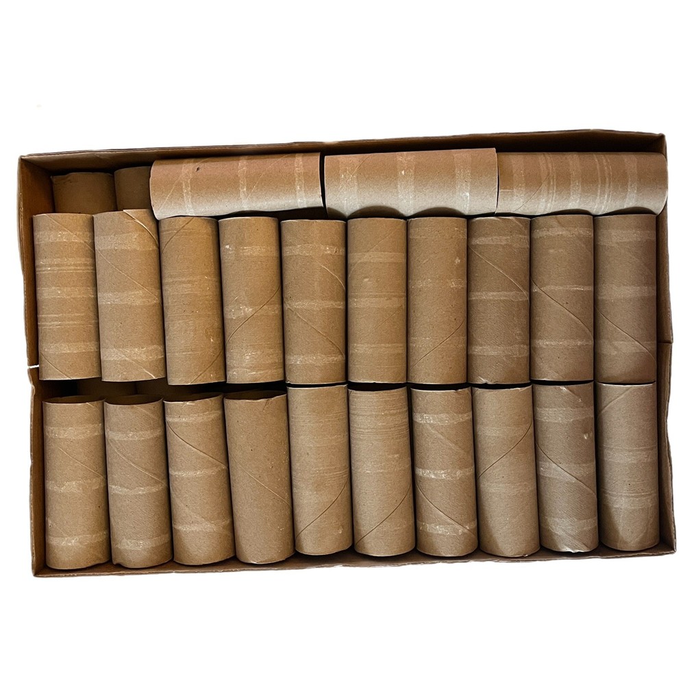 Cardboard Tubes 100+ Empty Tissue Rolls Brown for Crafts Gardens Cleaned READ