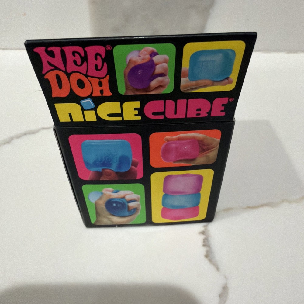Nee Doh Nice Cube - Super Solid Squish! (Pink) - Brand New/Factory Sealed!