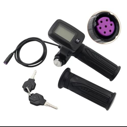 48V Speedometer Throttle, with M Key Button, Integrated Display Throttle