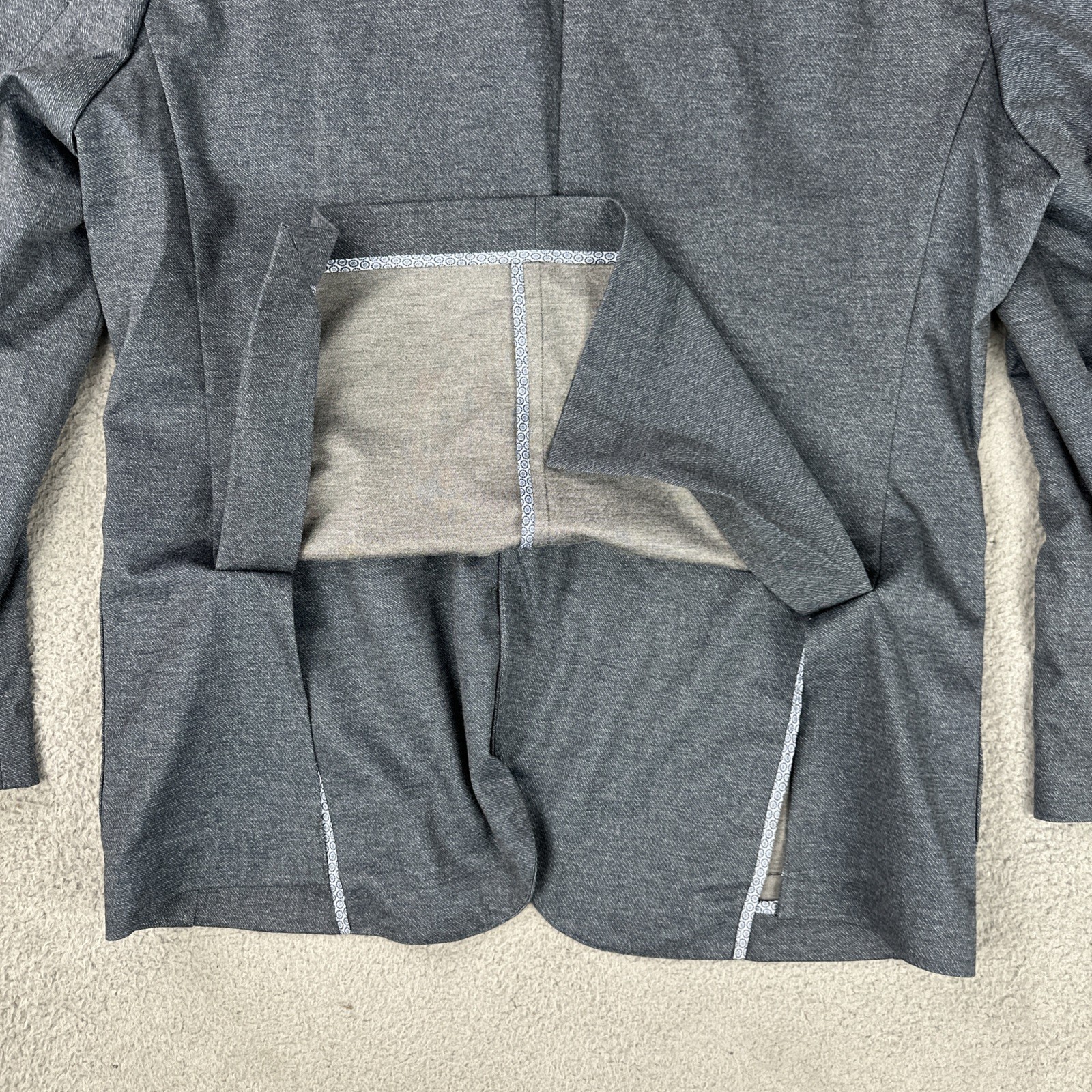 7 Diamonds Mendocino Blazer Men XL Blue 2 Button Dual Vented Stretch BLZ8303