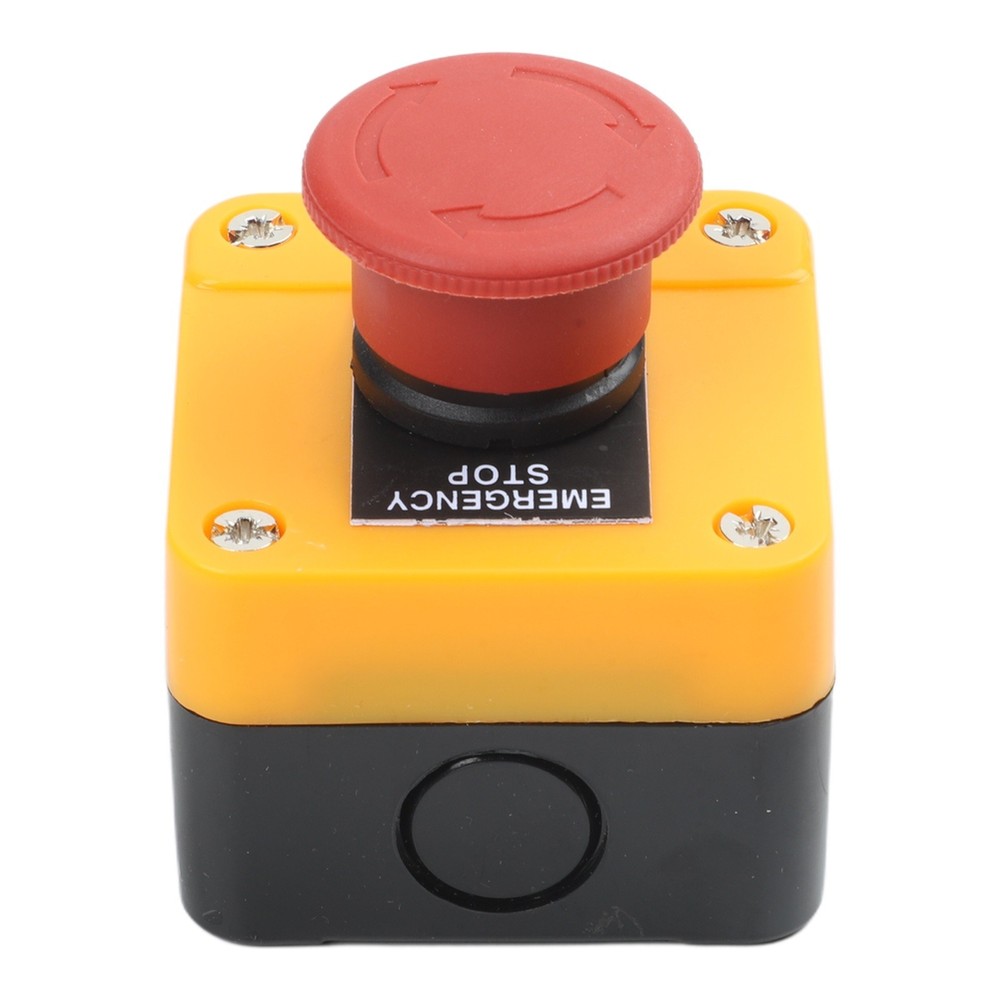 Latching 10A Stop Button Switch 1NC for Automatic Control Circuit Applications