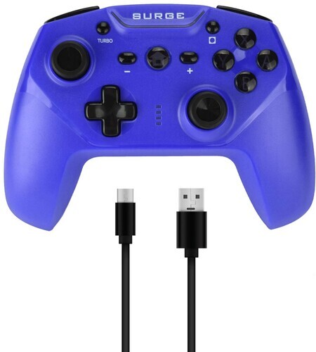 Surge SwitchPad Pro Wireless Controller: Blue for Nintendo Switch [New ]