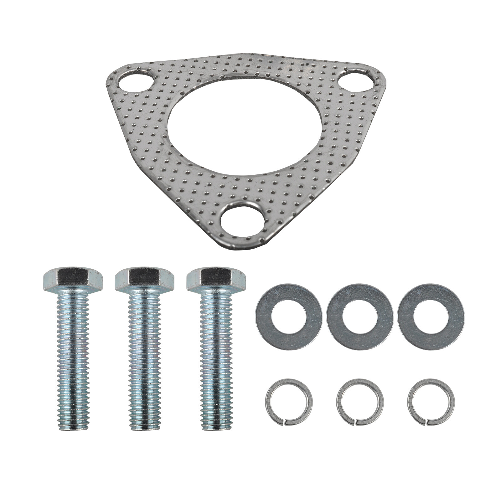 1.75''-2.5''OD Quick Fix Exhaust Spring Bolt Flange Repair Pipe Kit 2/3 Bolts