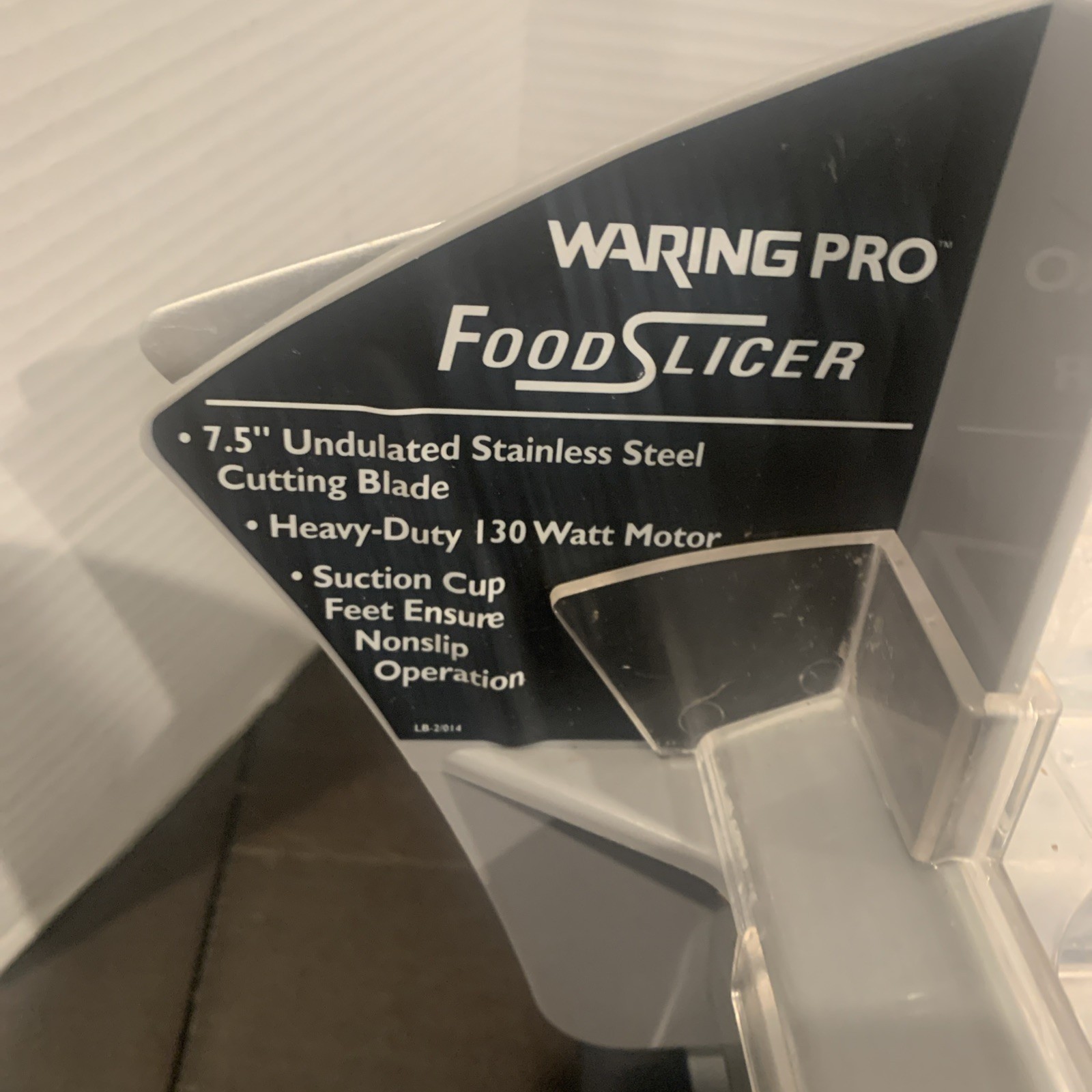 Waring Pro FS150 Professional Electric Food Slicer Premium Coated Steel Aluminum