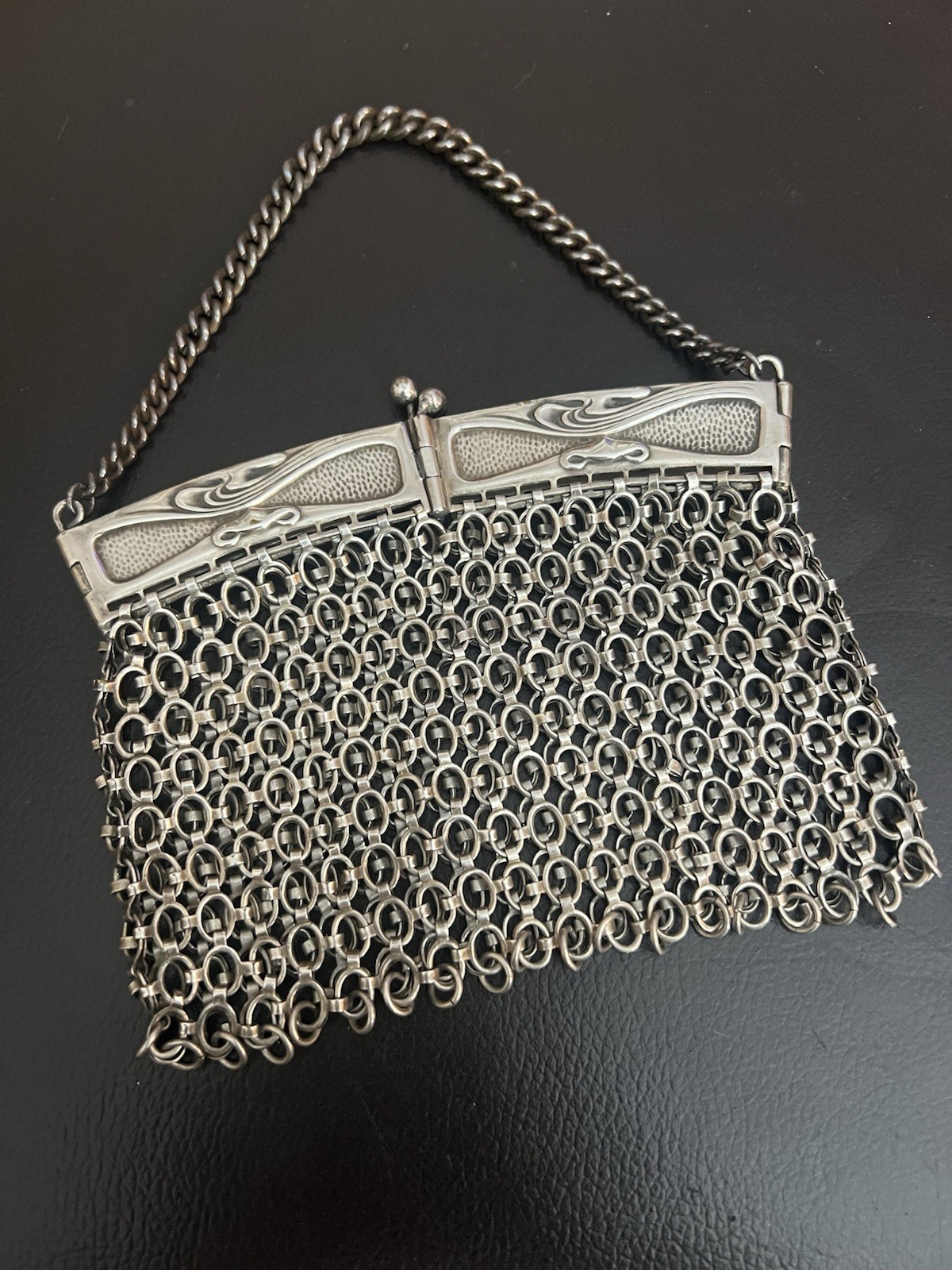 Antique Sterling Silver Plated Arts And Crafts Purse