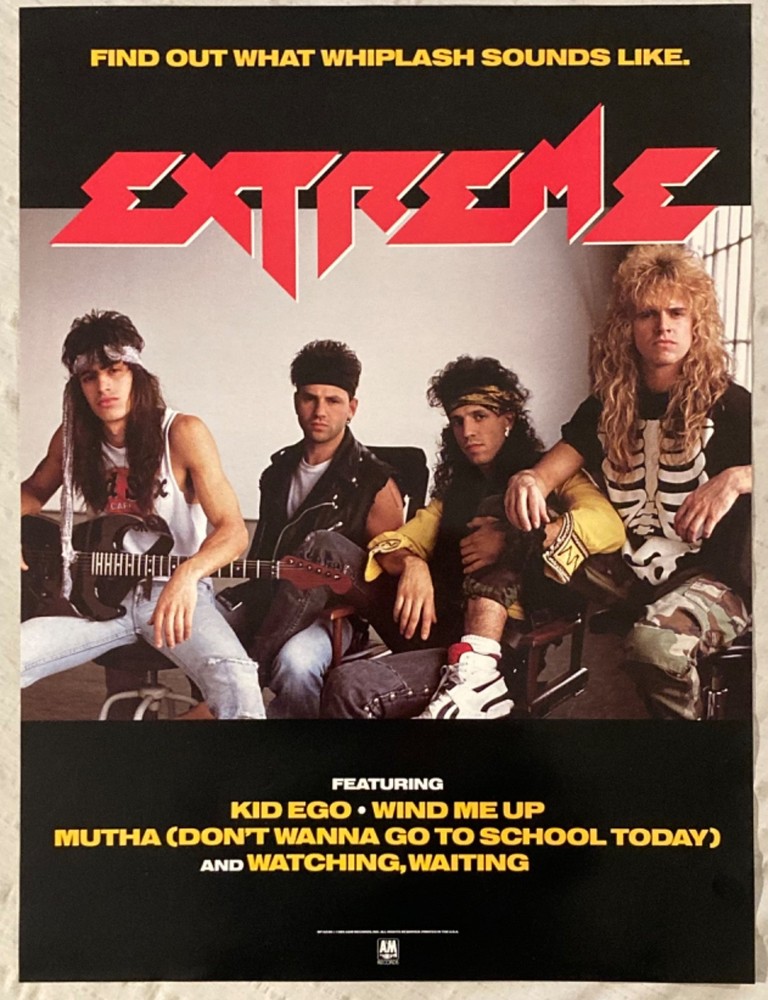 Extreme 1989 Promo Poster A&M Records