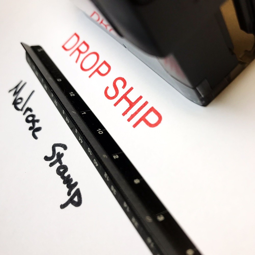 Drop Ship Rubber Stamp Red Ink Self Inking Ideal 4913