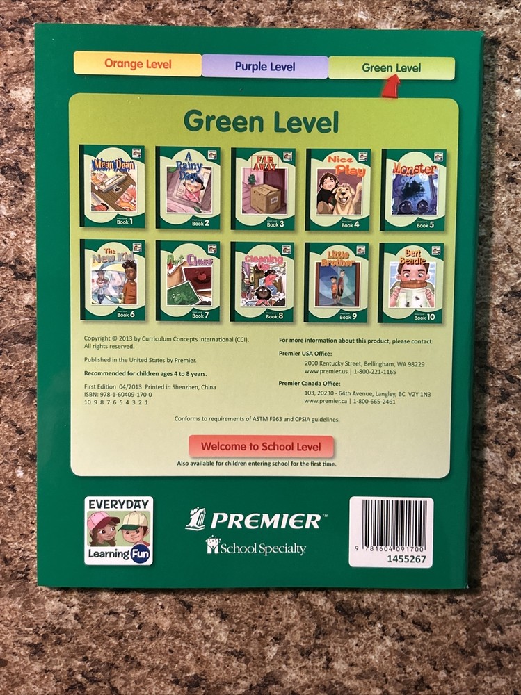 Everyday Learning Fun Audio Chip GREEN Level 10 MATH Books Home School ✅