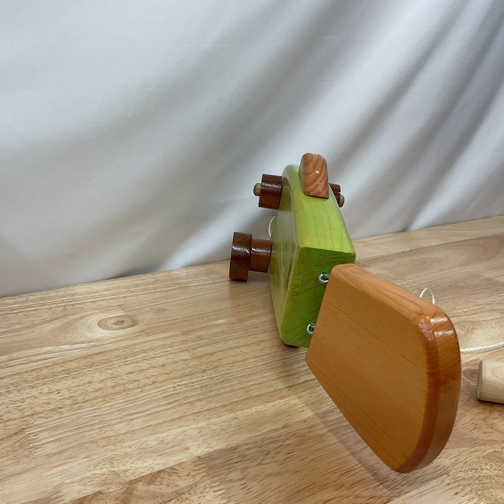 Handmade Wooden Pull String Fish Toy 17”