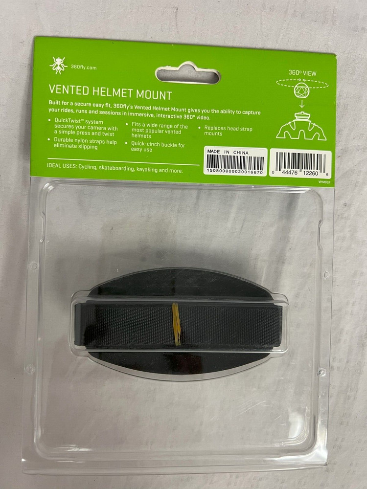 360fly - QuickTwist Vented Helmet Mount - Black *CLOSEOUT*