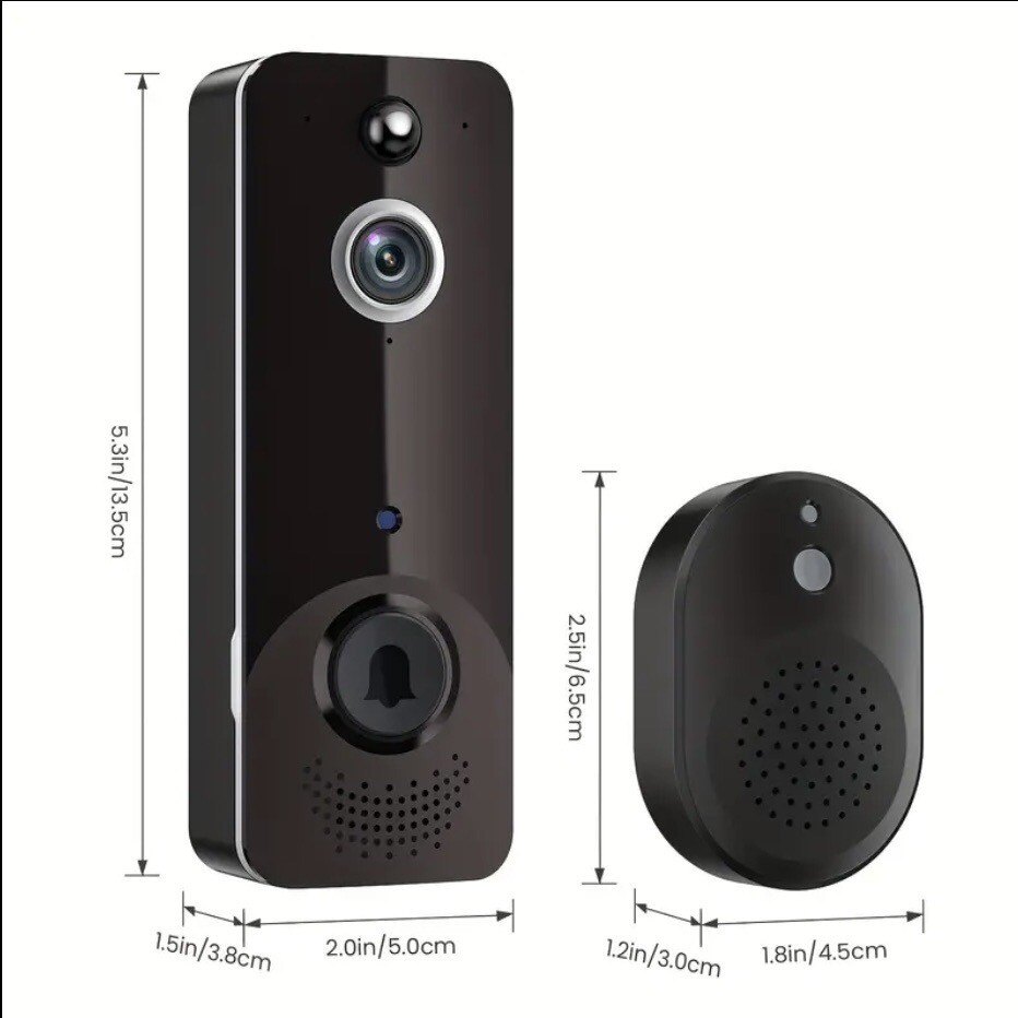 Smart Doorbell Camera- 2 Way Audio - Wireless