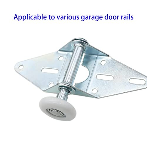 Nylon Garage Door Rollers, 4" Stem, Quiet Wheels for Garage Door Track