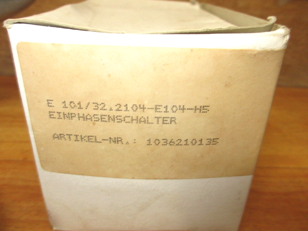 Merz 1036210135 *NEW* Single Phase Switch Motor Control