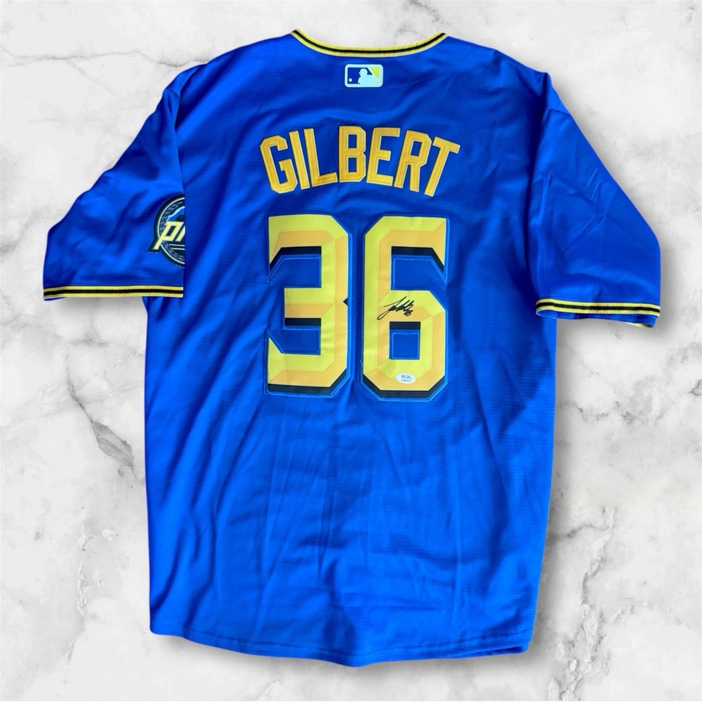 Logan Gilbert Signed Autographed Seattle Mariners Jersey PSA/DNA