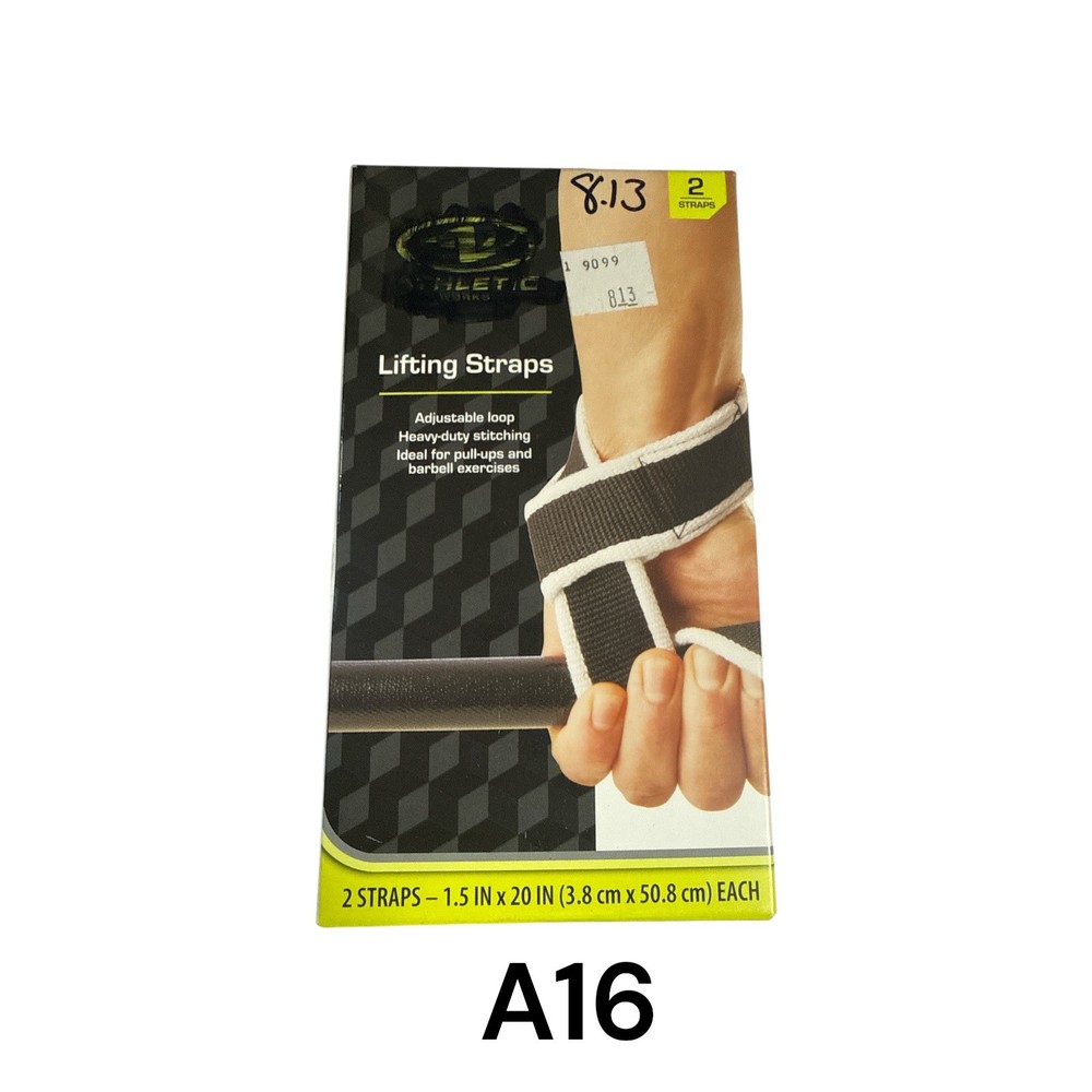 Athletic Works Weight Lifting Training Straps (2) - Adjustable Loops - NIB New.