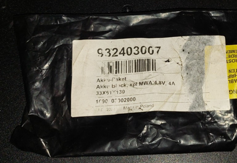 Beissbarth & Bosch Battery for Wheel Aligner Sensor Head