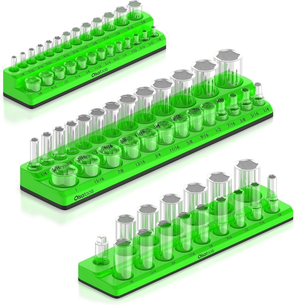 New Magnetic Socket Organizer | 3PCS Green