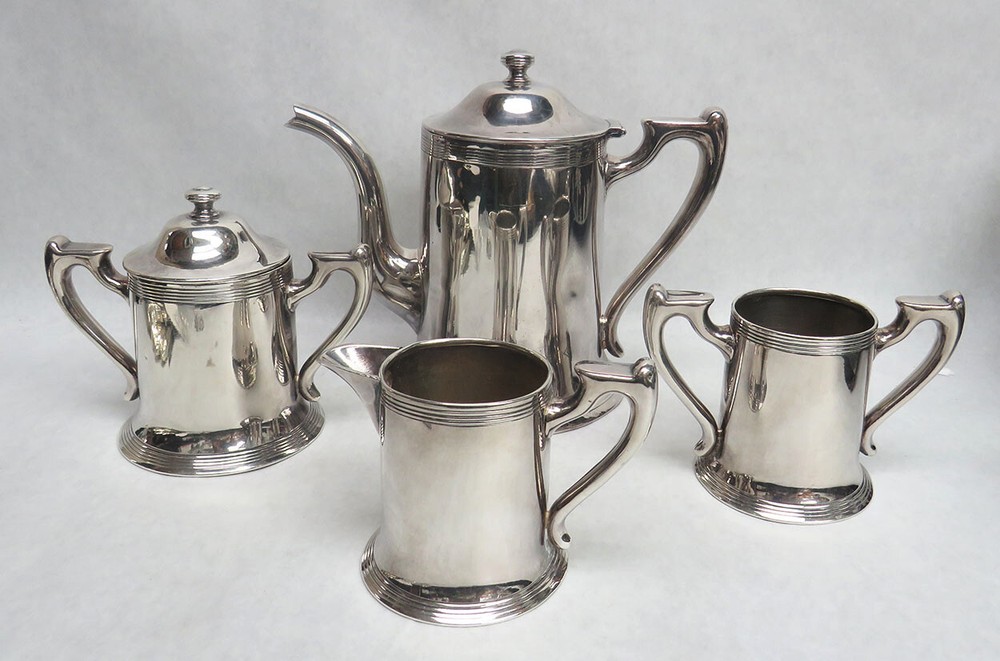 SHEFFIELD ANTIQUE PLATE 4 PIECE TEA SET