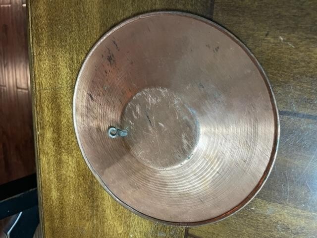 Vtg. Copper 7.50" Hanging Plate