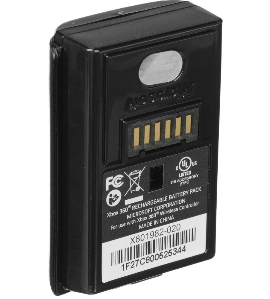Microsoft OEM Xbox 360 Rechargeable Controller Battery Pack Black Tested Works!