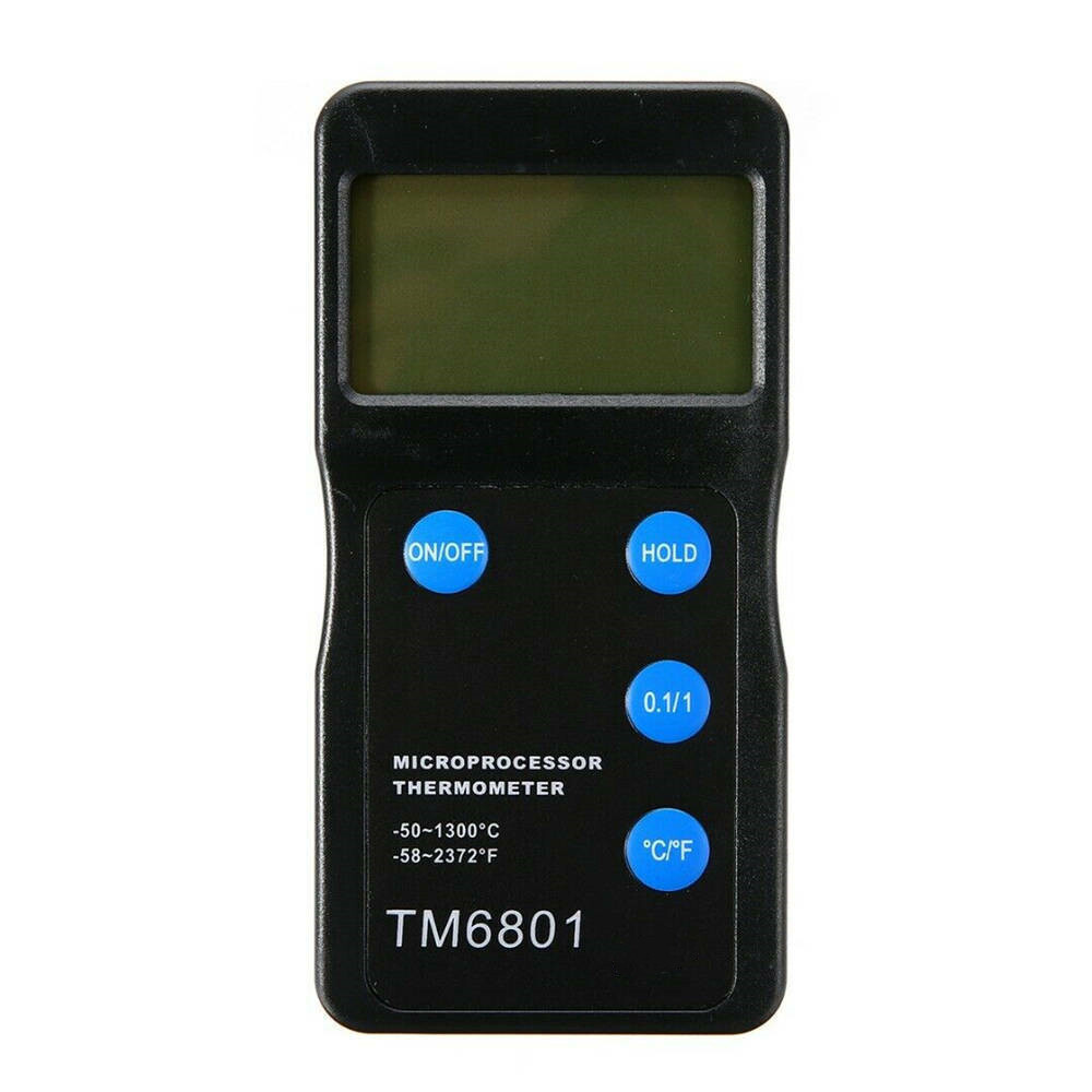 K Type Digital High Temperature Thermometer Pyrometer and Probe 1300℃ 2327℉ Tool
