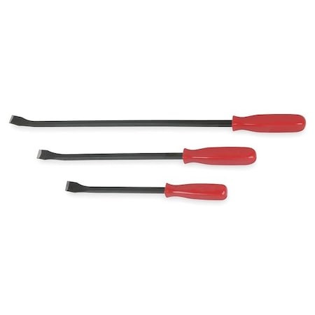 Westward 2Ajl2 Plastic Handle Pry Bar Set,3 Pc