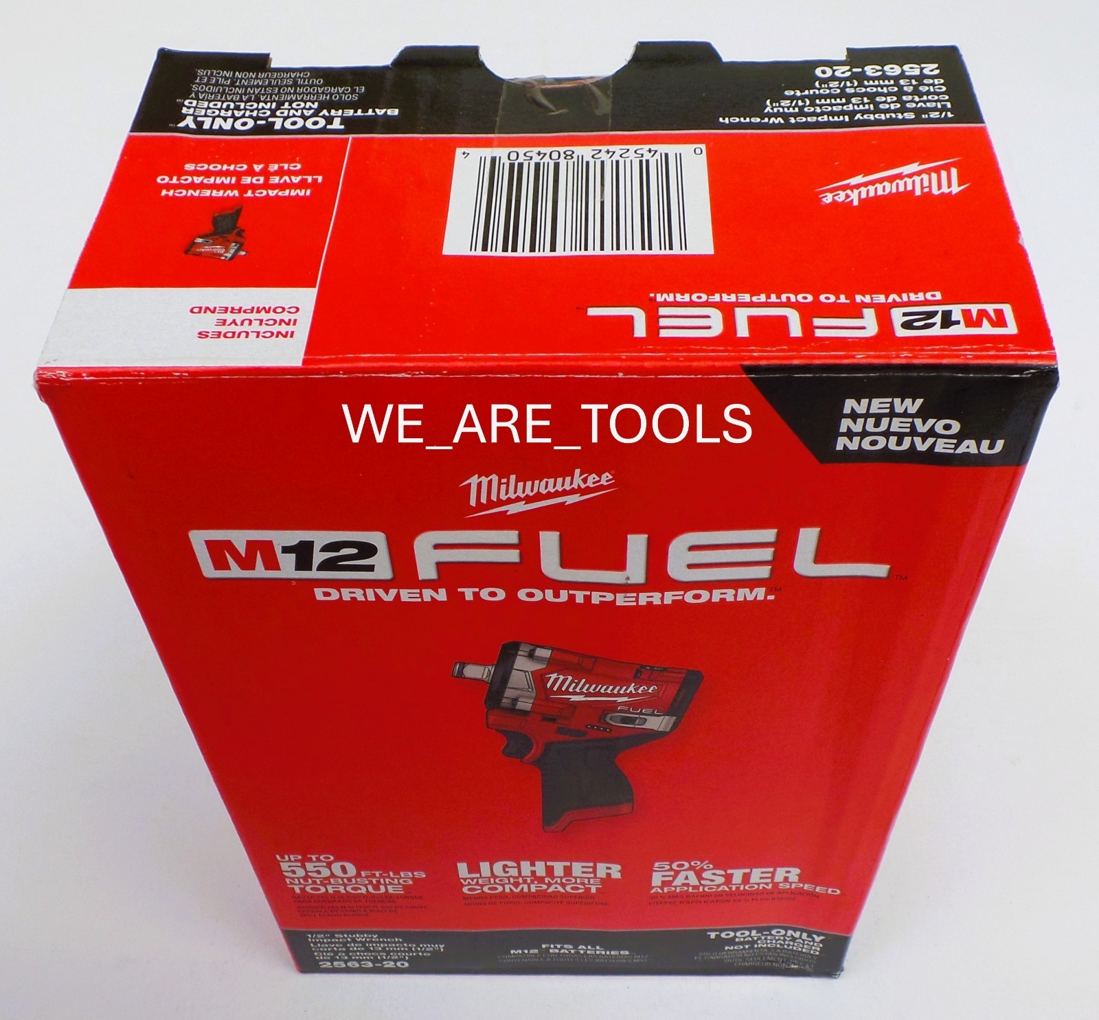 NEW IN BOX Milwaukee 2563-20 M12 FUEL 1/2" Stubby Impact Wrench w/ Friction Ring