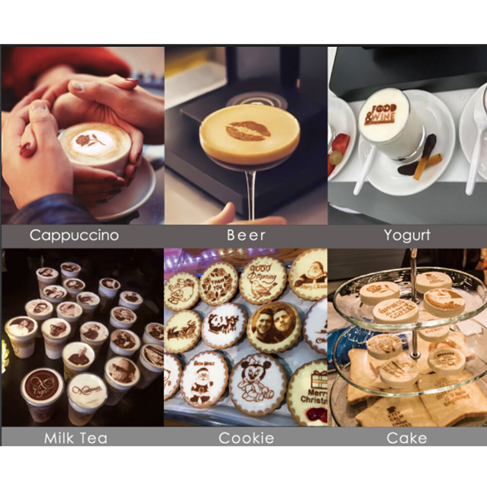 Automatic Wifi Latte Coffee Printer Food Caramel Surface Printer Art Machine