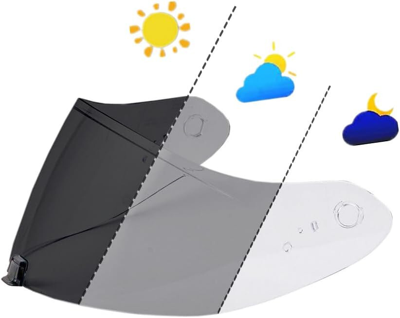 Photochromic Face Shield Helmet Visor Replace Len for R420