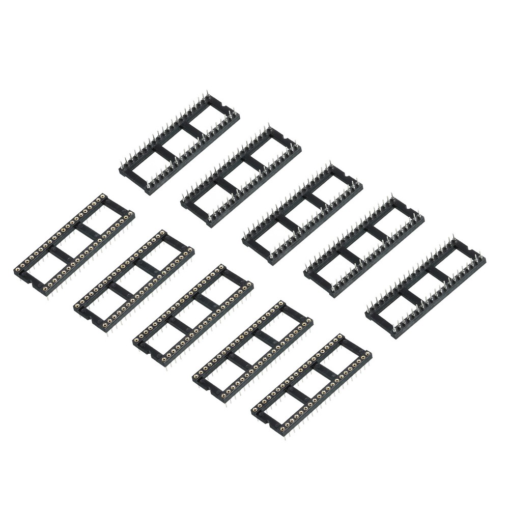 10pcs DIP IC Chip Socket Adapter Round Pin 40P 2.54mm Pitch IC Socket
